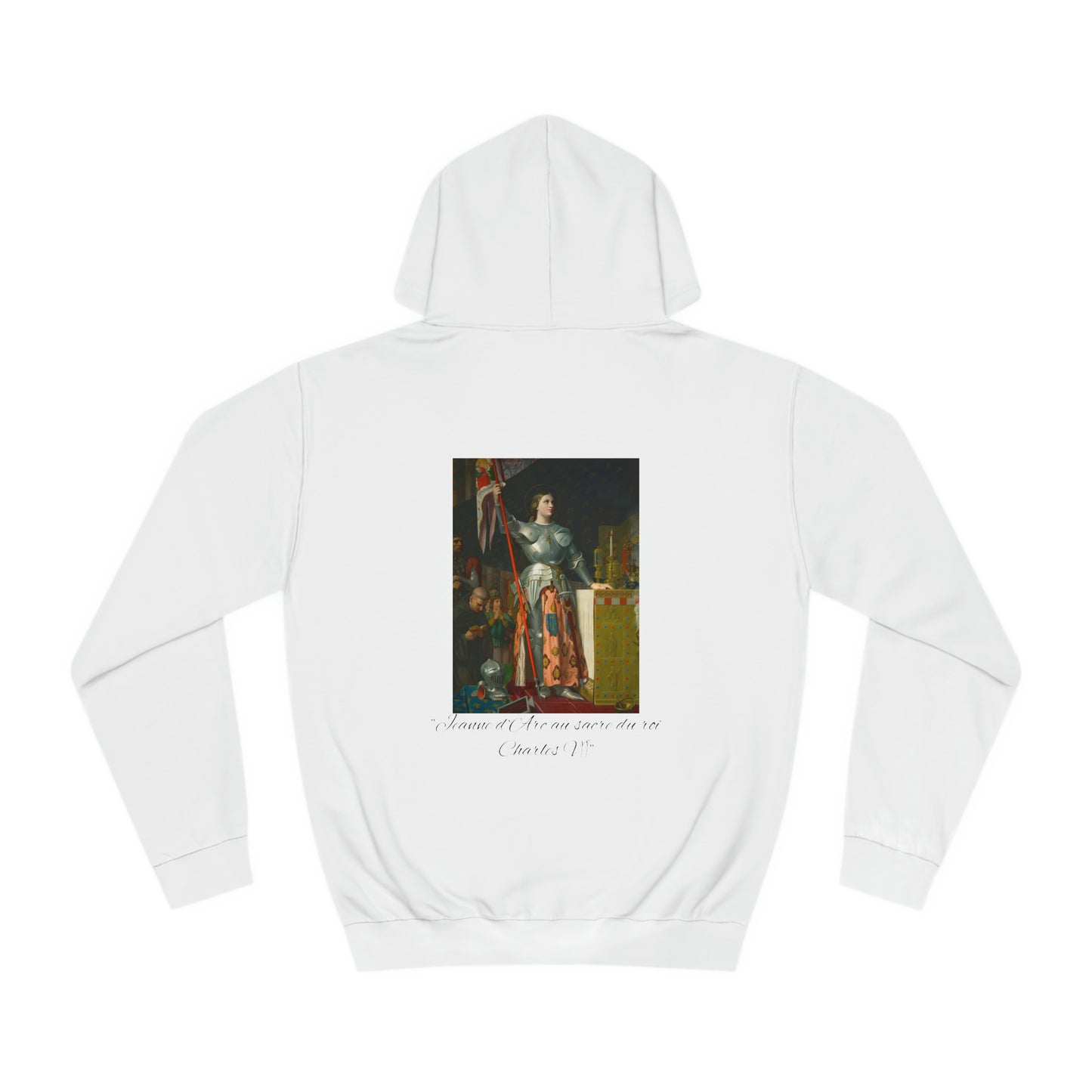 Sweat à capuche - "Jeanne d'Arc au sacre du roi Charles VII"