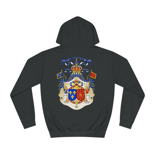 Sweat à capuche - "Armoiries du roi de France et de Navarre"