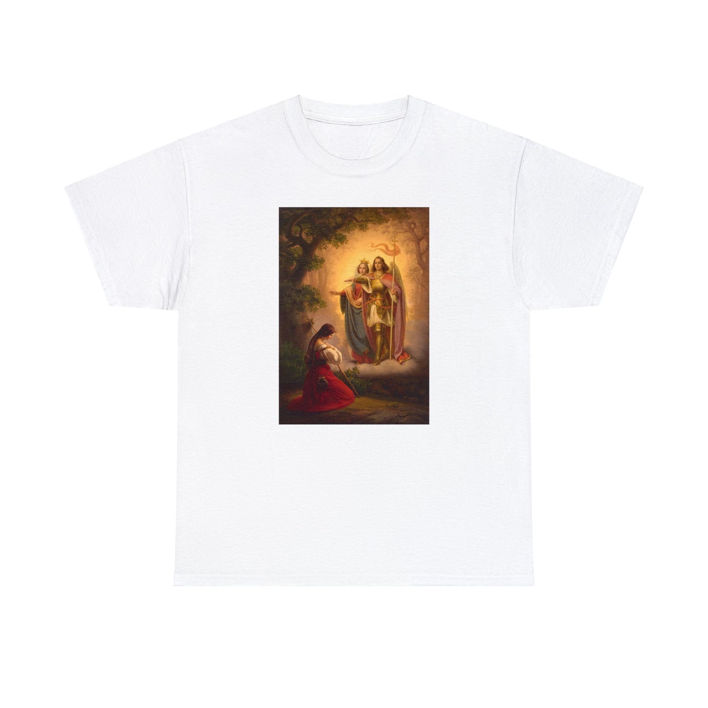 T-shirt - "Apparition de Sainte Catherine et Michel à Jeanne d'Arc"