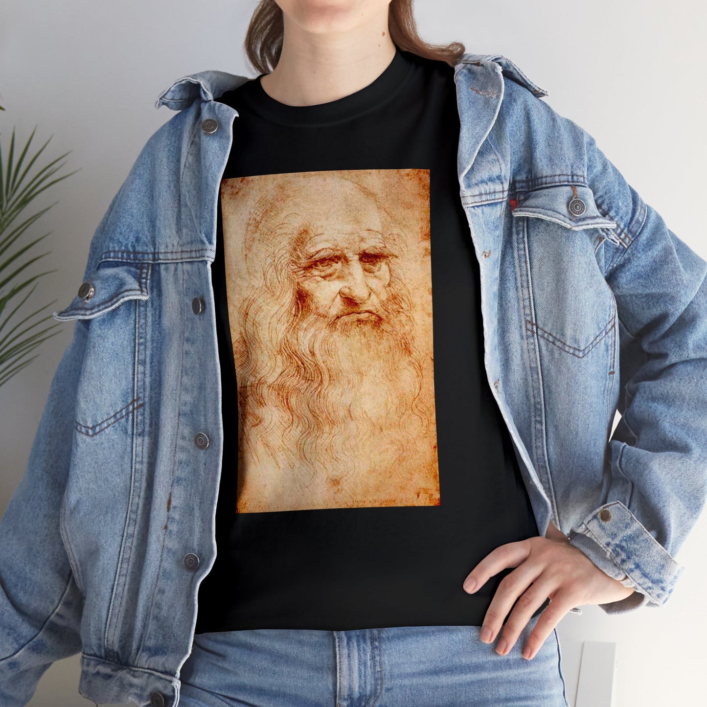 T-shirt - "Autoportrait (Léonard De Vinci)"