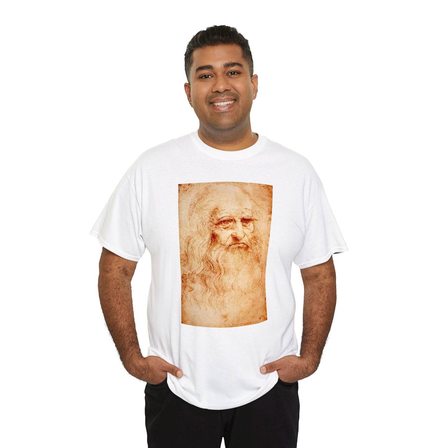 T-shirt - "Autoportrait (Léonard De Vinci)"