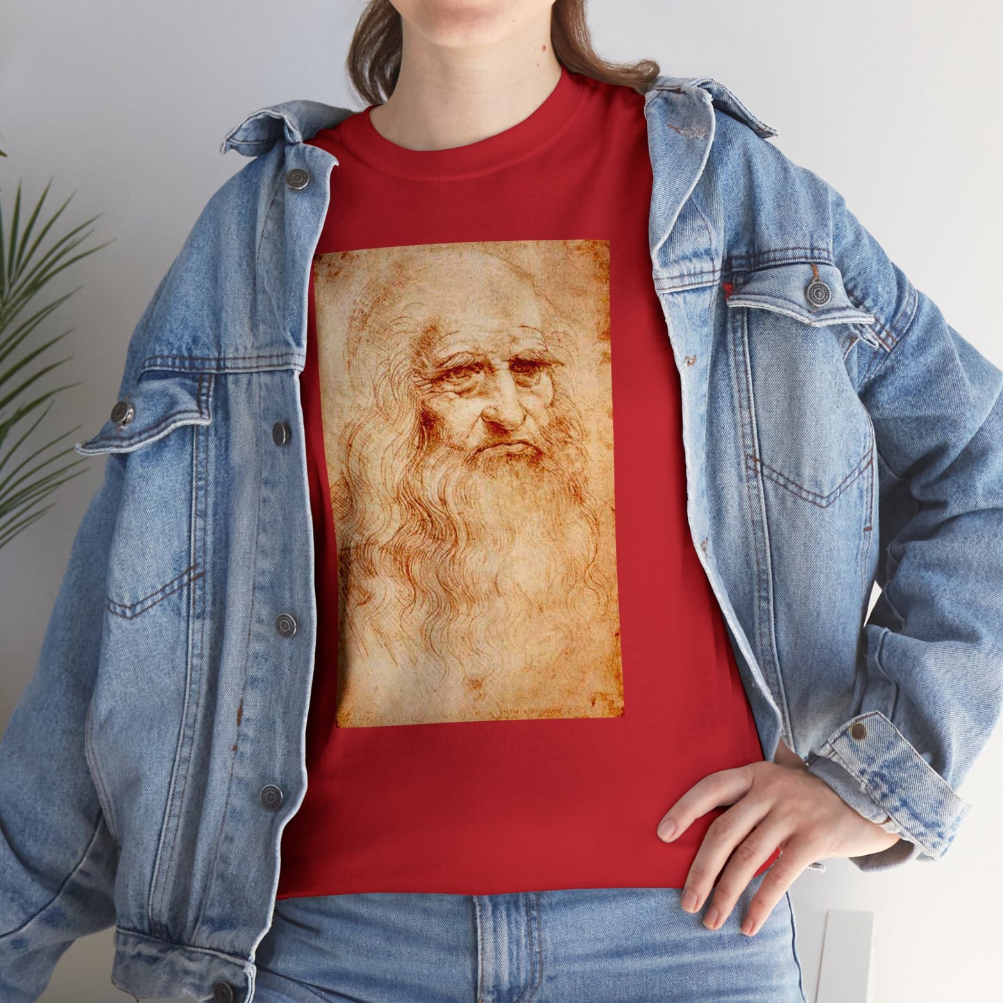 T-shirt - "Autoportrait (Léonard De Vinci)"