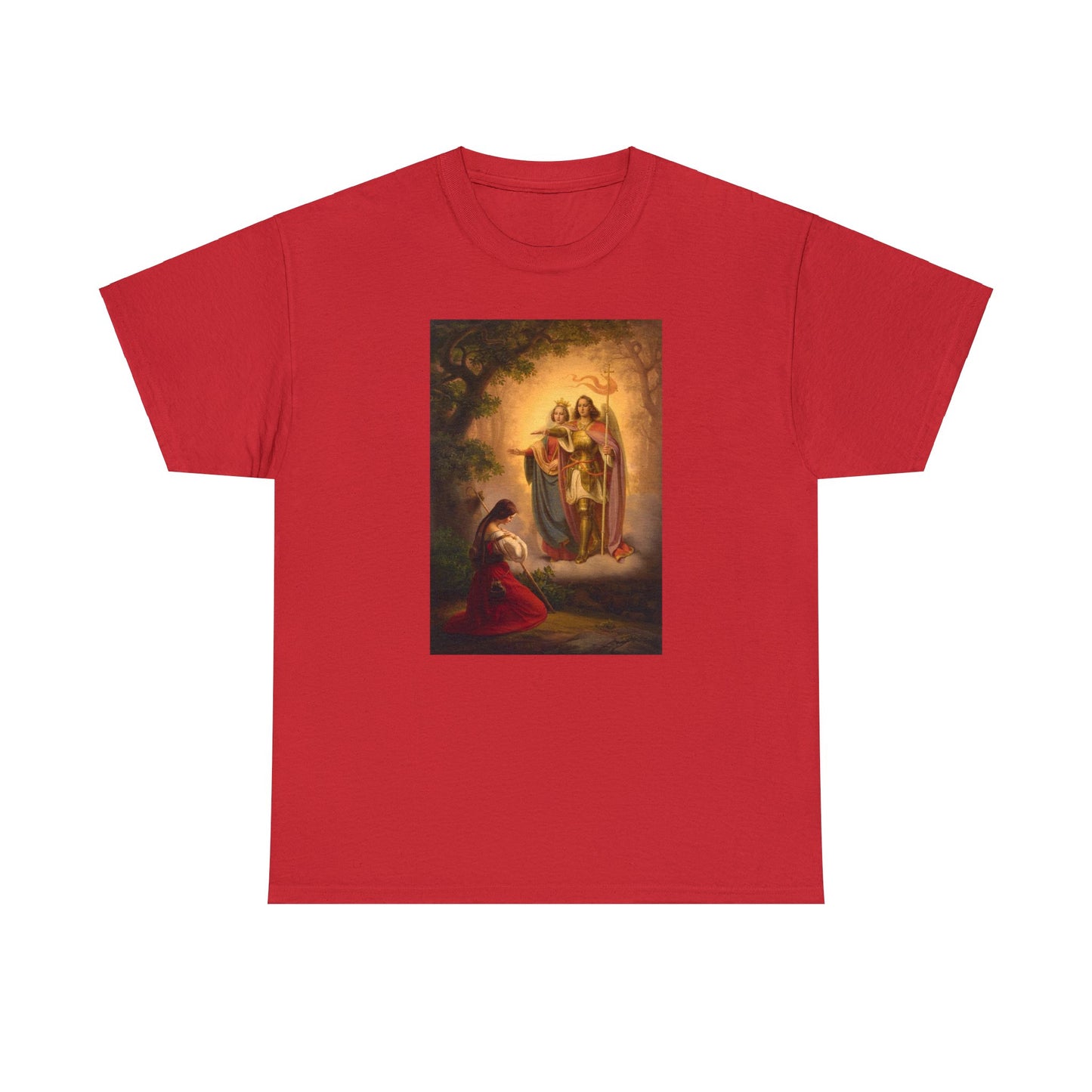 T-shirt - "Apparition de Sainte Catherine et Michel à Jeanne d'Arc"